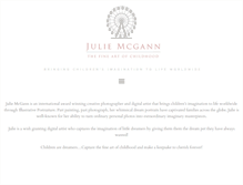 Tablet Screenshot of juliemcgann.com